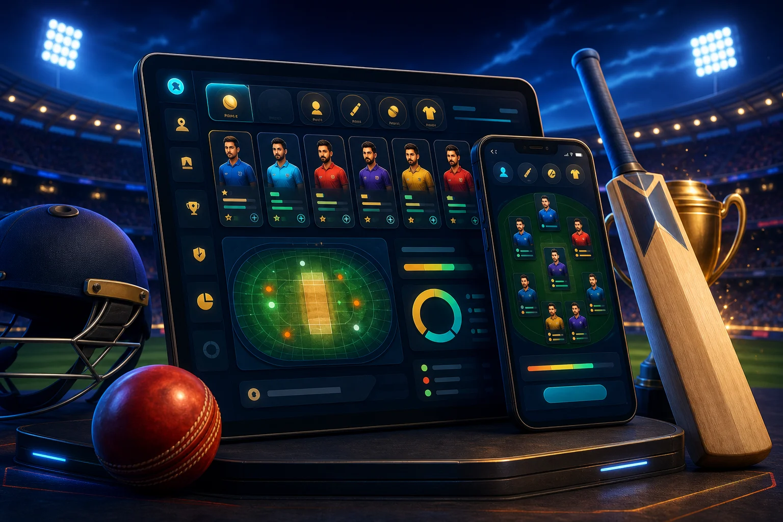 Fantasy cricket team picks and budget dashboard